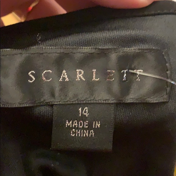 Flirty Black dress with illusion and sparkle - Picture 4 of 4